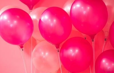 red and pink balloons