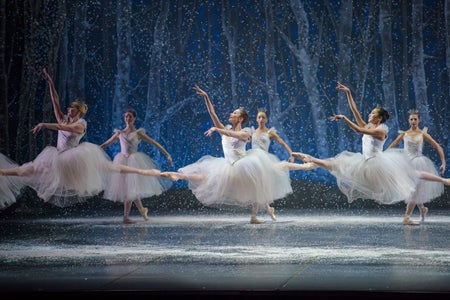 Boston Ballet in Mikko Nissinen's The Nutcracker; photo by Liza Voll, courtesy of Boston Ballet