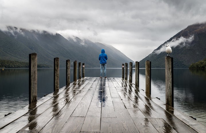 Person Alone on a dock