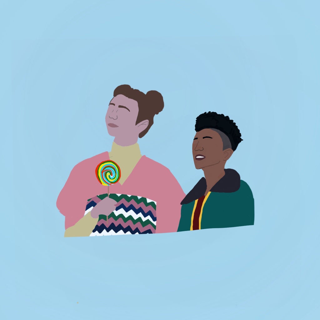 Drawn Images by myself (the author) of characters from Sex Education.