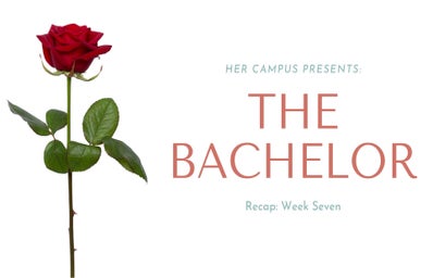 original graphic for week seven of the bachelor recap series