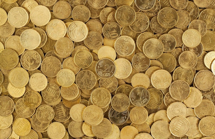 pile of euro coins