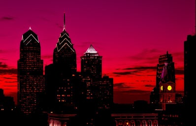 Philadelphia skyline - sunset