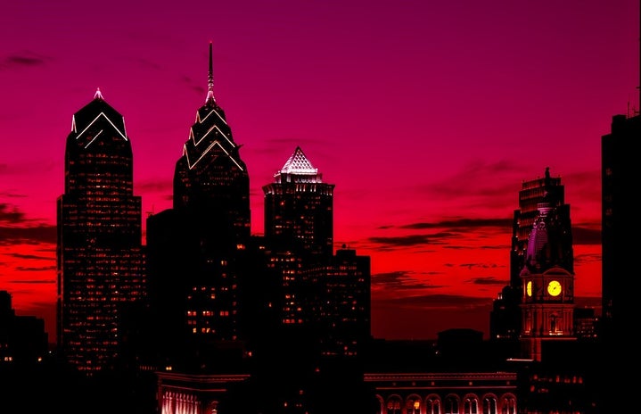 Philadelphia skyline - sunset