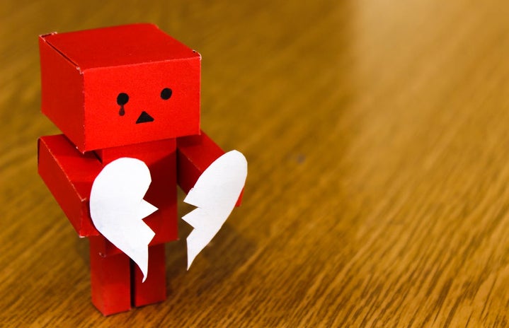 Sad heartbreak robot