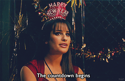 Lea Michele new years gif