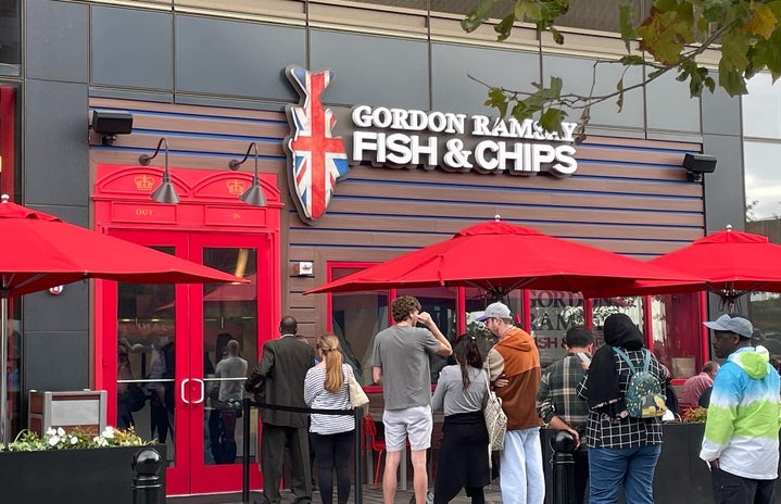 The front of Goran Ramseys new fish and chips shoo in the Wharf D.C.