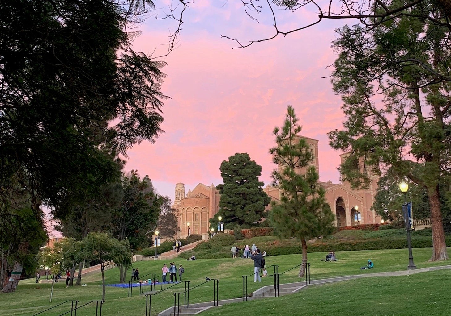 UCLA hill sunset sky