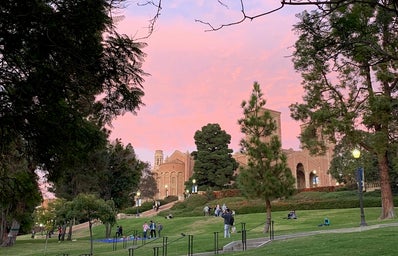 UCLA hill sunset sky
