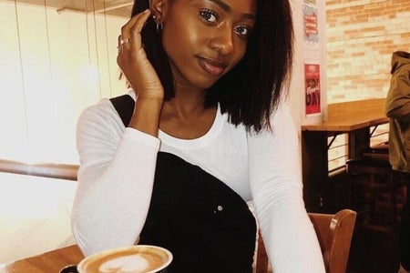 woman at a coffee shop