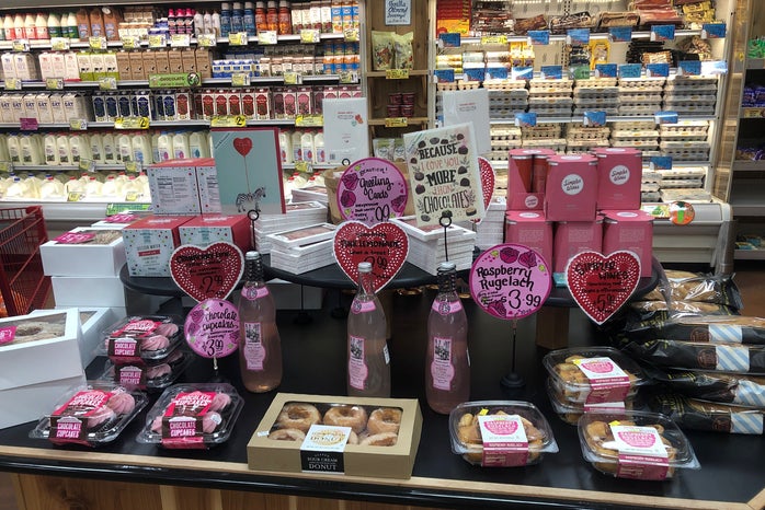 Trader Joe\'s Valentine\'s Day display