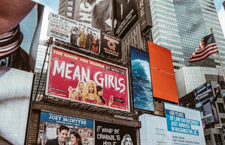 times square mean girls billboard