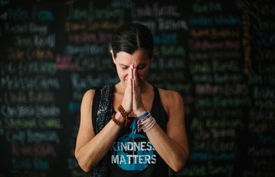 Laura Reiss at Kindness Matters Headquarters