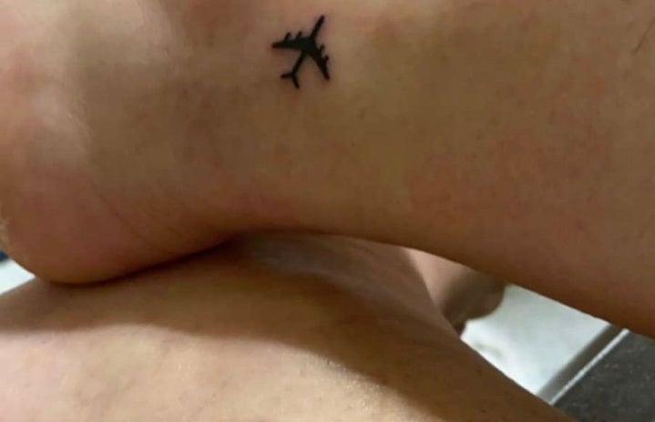 matching airplane tattoos
