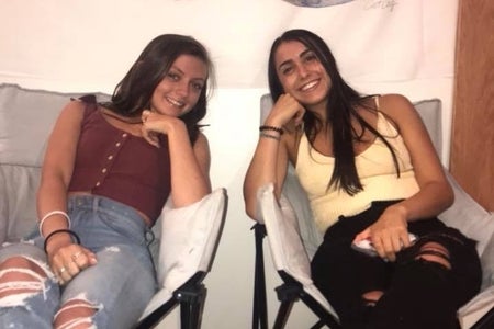 picture of two girls sitting