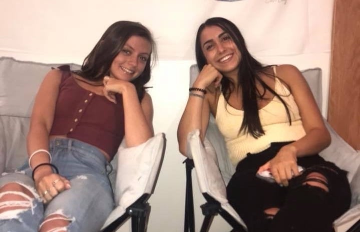 picture of two girls sitting