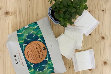 flat lay of pads