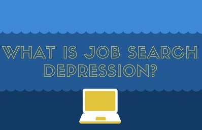 Article Graphic made on Canva for Job Search Depression