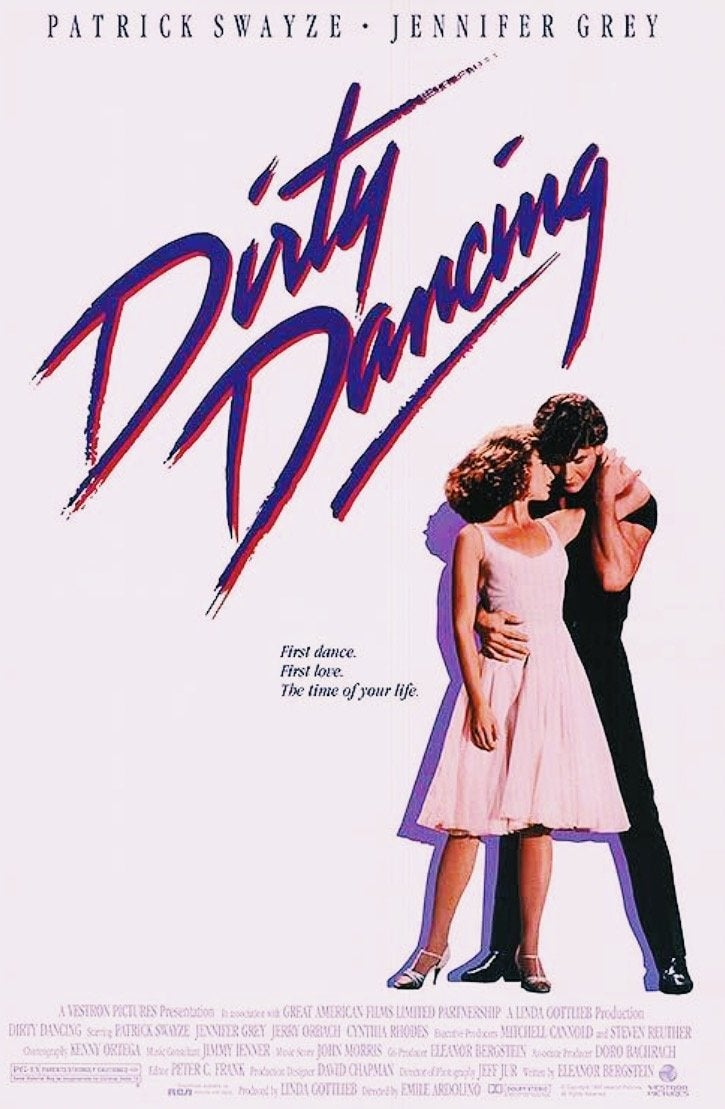 Dirty Dancing poster with Jennifer Grey and Patrick Swazye