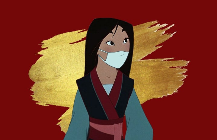 Mulan With medical mask with eyes