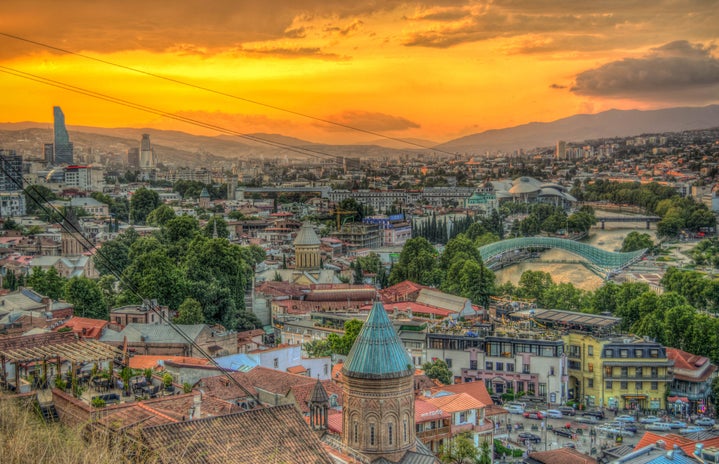 Overview of Tbilisi, Republic of Georgia