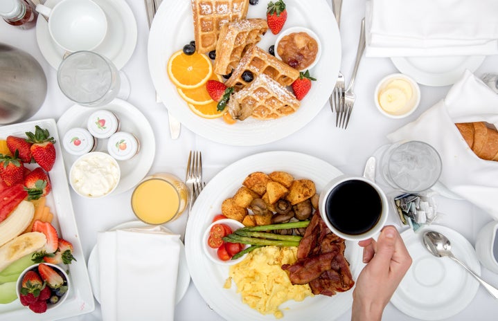 Hotel breakfast room service