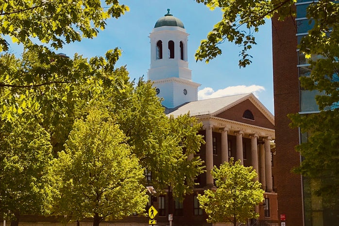 photo of church on Harvard's campus