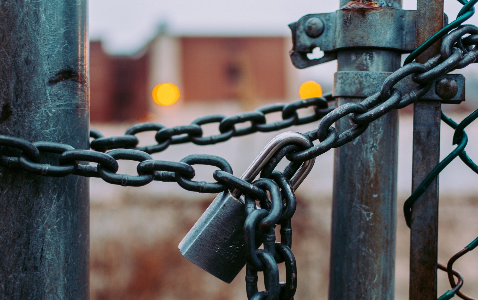 chains around a gate