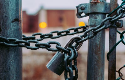 chains around a gate