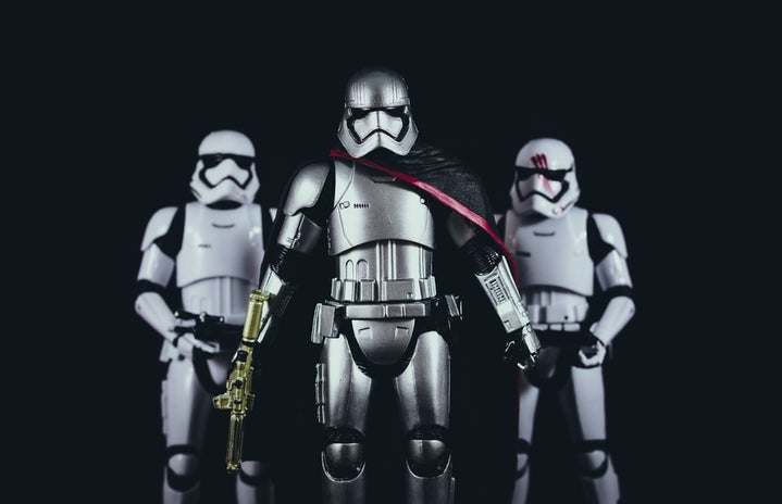 three stormtroopers