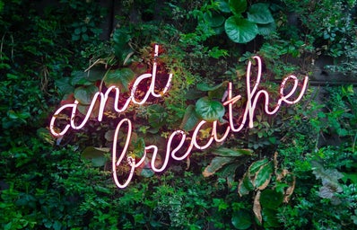 and breathe sign