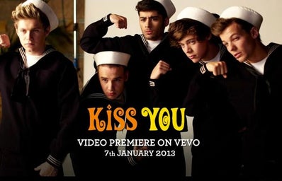 One Direction Kiss you music video