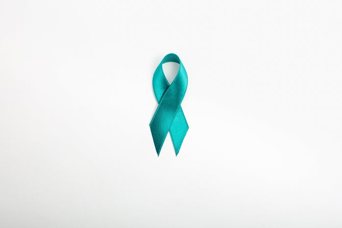 ovarian cancer teal ribbon