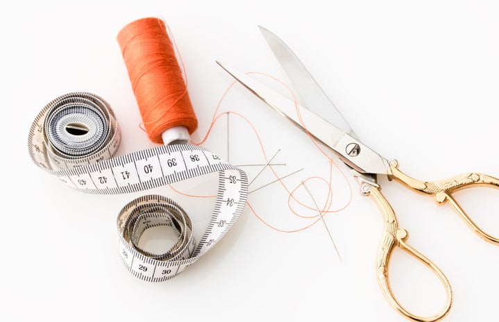 scissors and thread