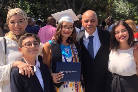 Bana's mom graduation day
