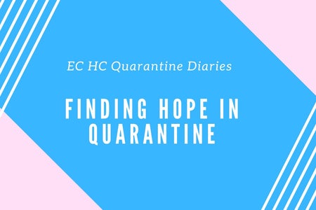 A graphic that our chapter created for a new theme of artices we are doing for "Quarantine Diaries"