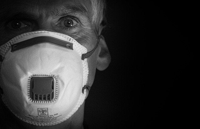 Man wearing a mask for health purpose