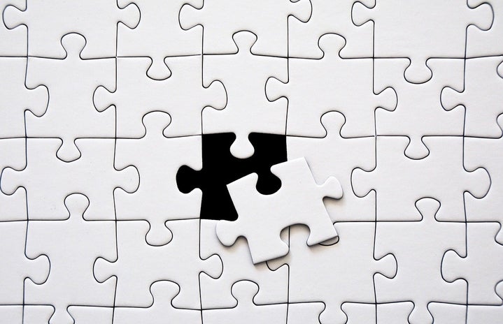 the last puzzle piece being placed into the puzzle