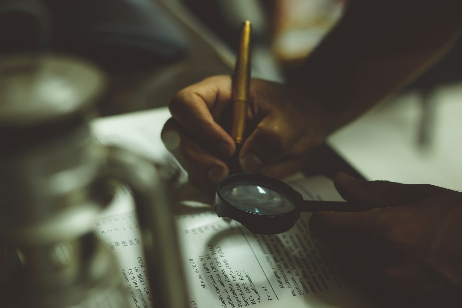 Magnifying Glass and Book