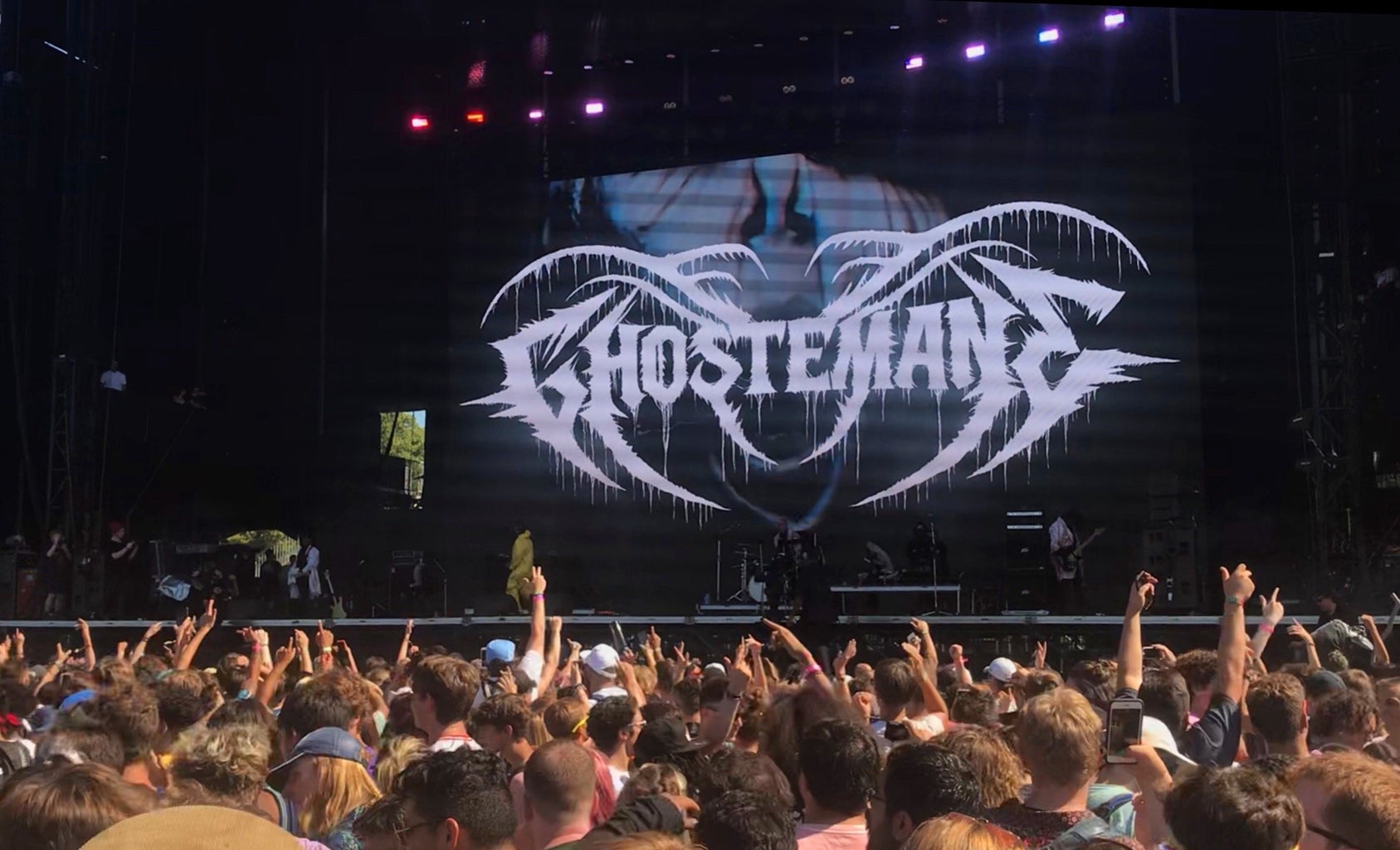 photo of Ghostmane performing onstage at Lollapalooza