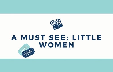 Article Graphic. Made with Canva. A must see: Little Women