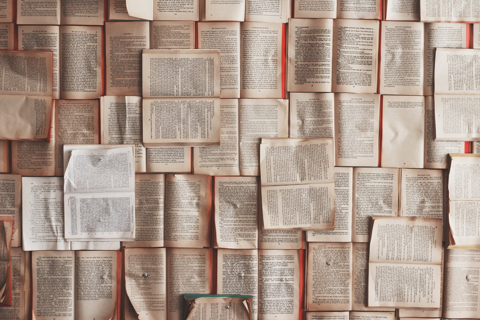 open books on a table