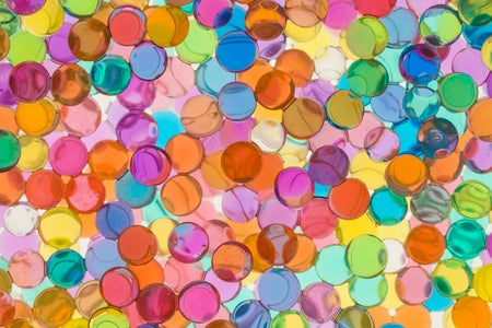 assorted-color toy ball lot