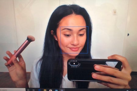 Photo of myself for makeup routine