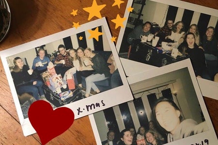 polaroid pictures of friends
