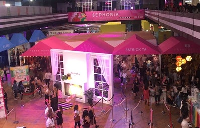 A tent at the Sephoria event