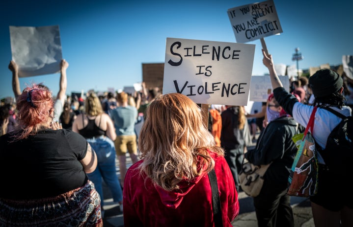 silence is violence black lives matter protest?width=719&height=464&fit=crop&auto=webp
