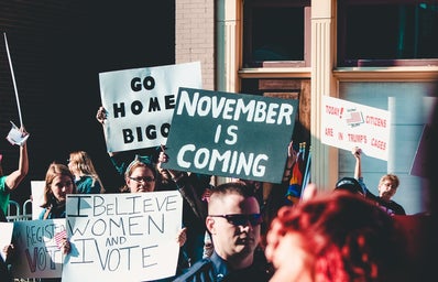 November is coming protest signs