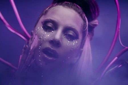 A screenshot of Lady Gaga's new music video