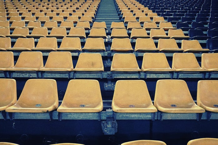 empty stadium seats